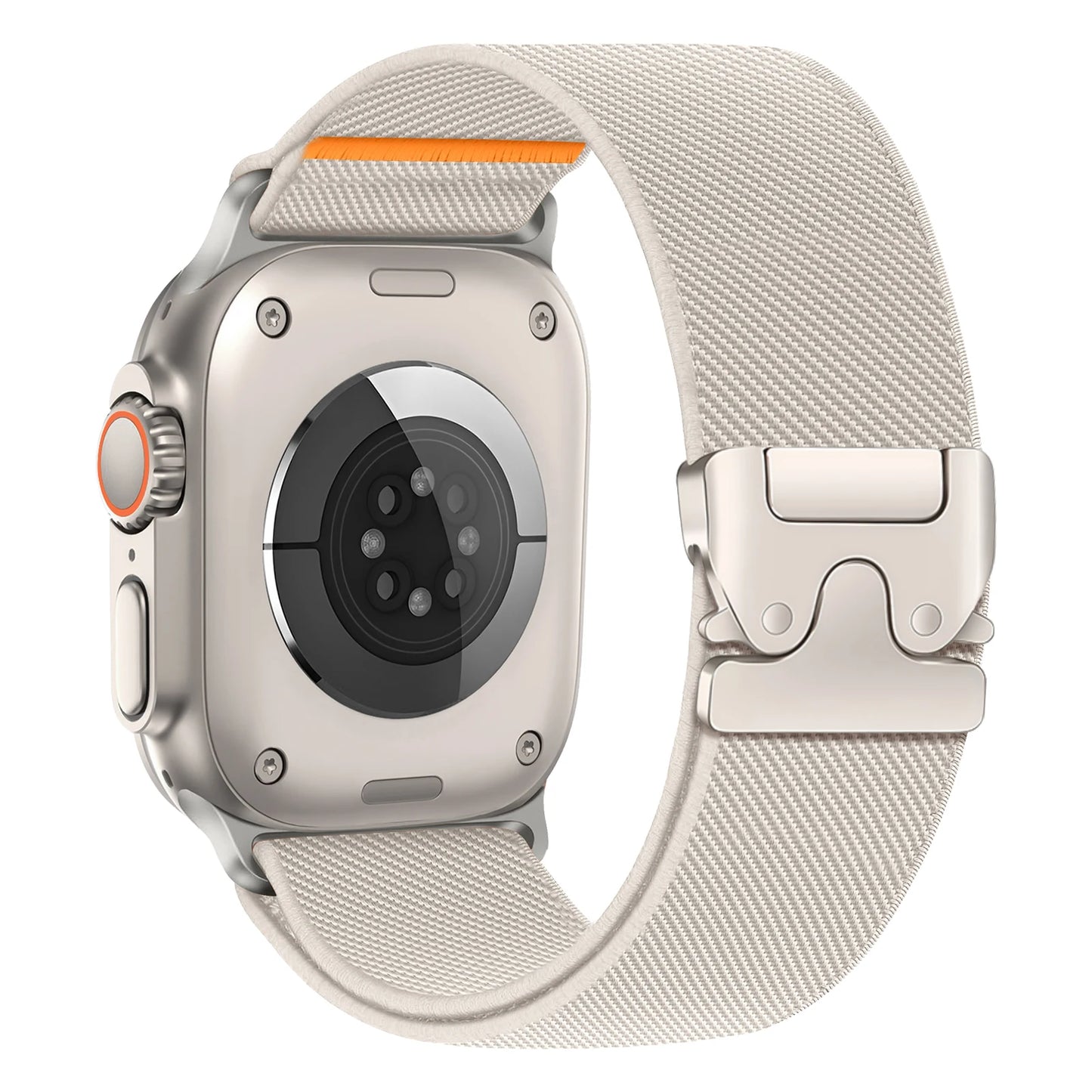 Parachute Nylon Apple Watch Band .Rugged Adjustable Strap Compatible with 40mm–49mm Models