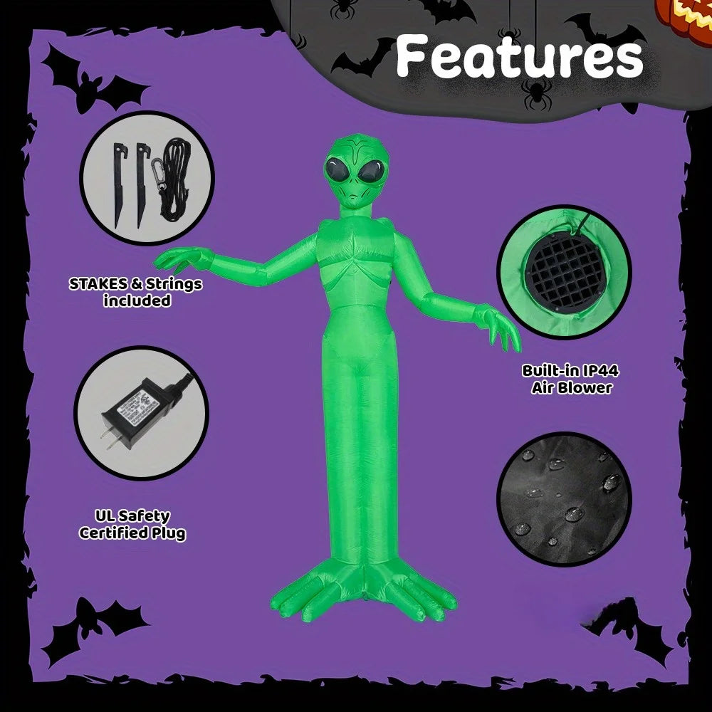9 FT Inflatable Halloween Outdoor Decoration with LED Lights.  Blow Up Yard Décor for Lawn, Garden & Parties  Description