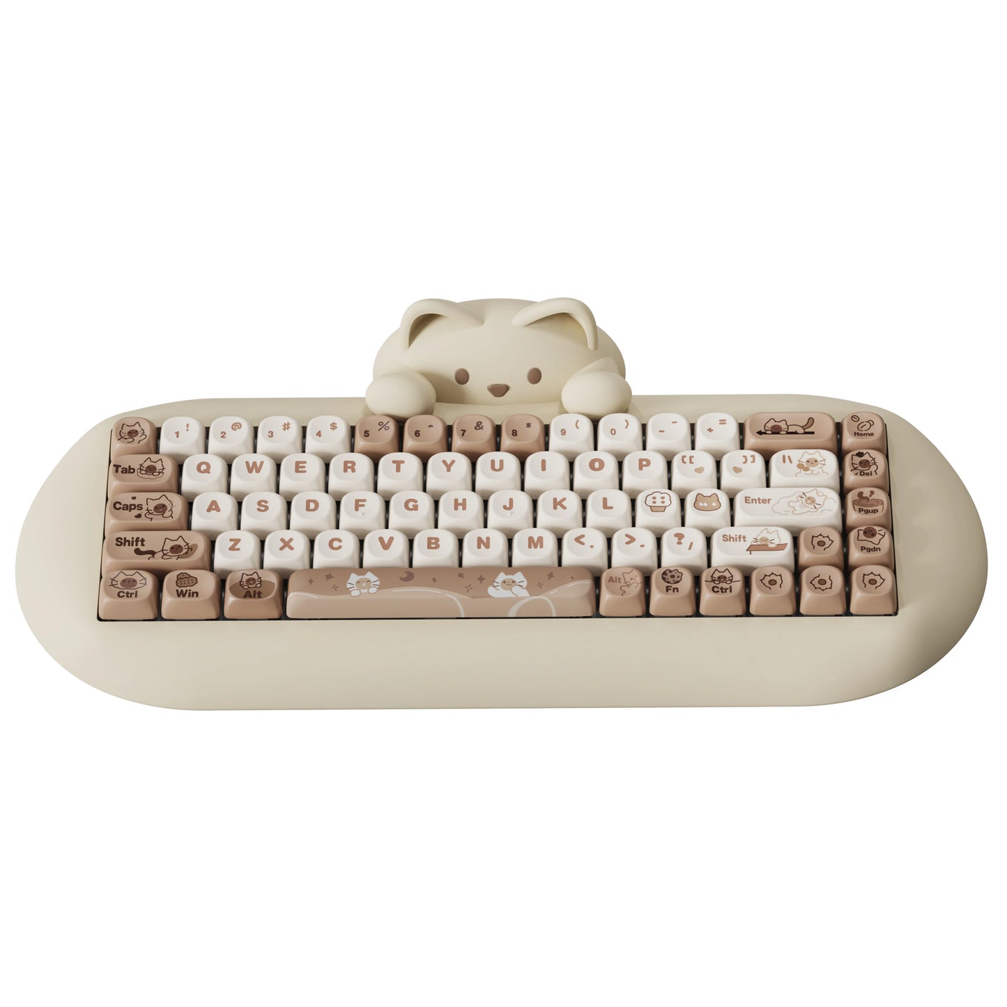 YUNZII C68 Wireless RGB Mechanical Keyboard .Cute Cat Edition