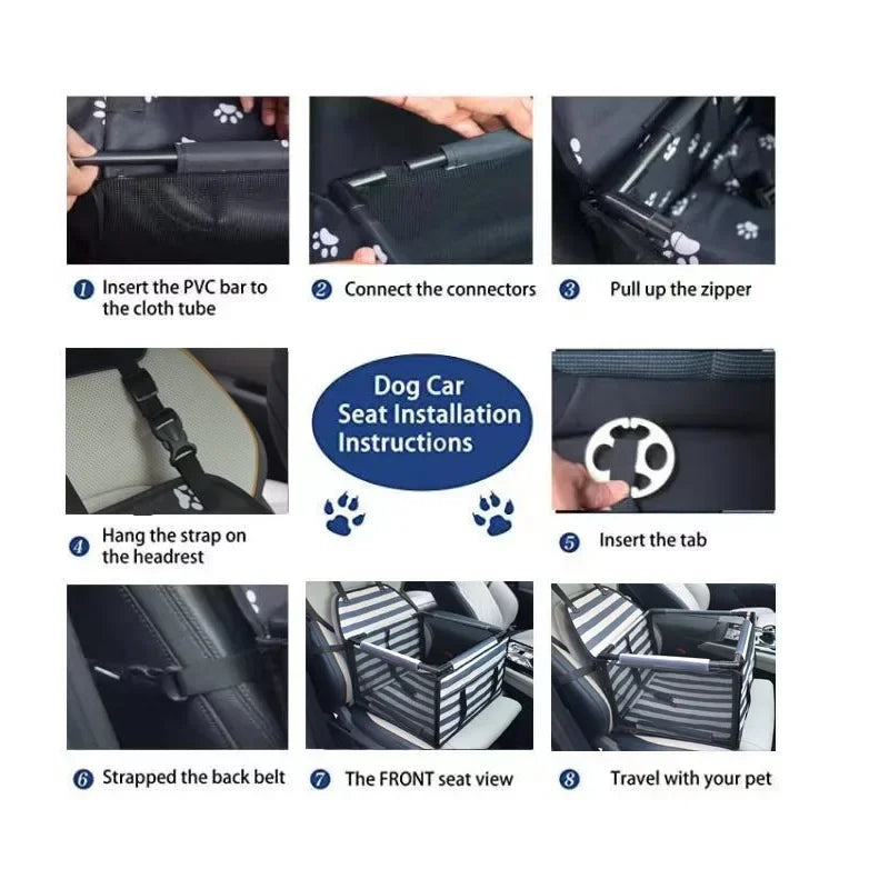TravelGuard Waterproof Dog Car Seat Protector & Pet Travel Carrier