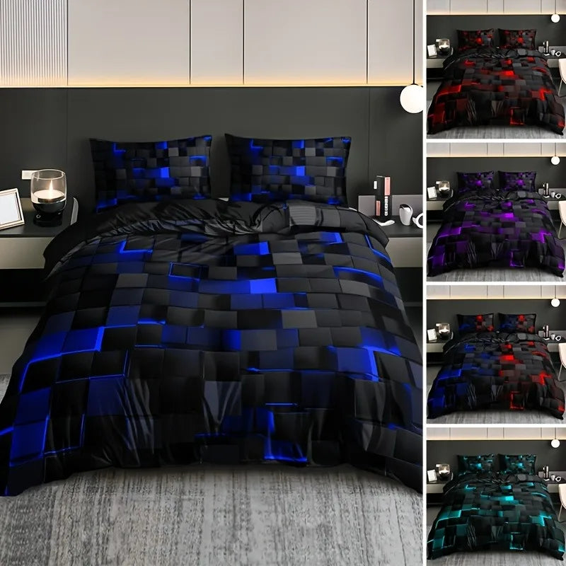 Galaxy Space Duvet Cover Bedding Set . Modern Cosmic Bedroom Collection