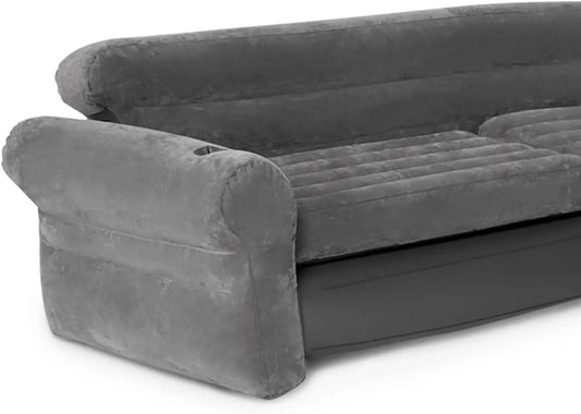 Inflatable Corner Sofa, L-Shaped Couch, Blow Up Air Furniture