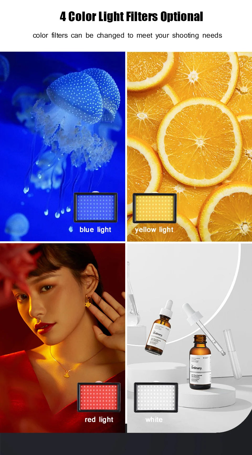 LED Photography Video Light Panel Lighting Photo Studio Lamp Kit With Tripod Stand RGB Filters For Shoot Live Streaming Youbube