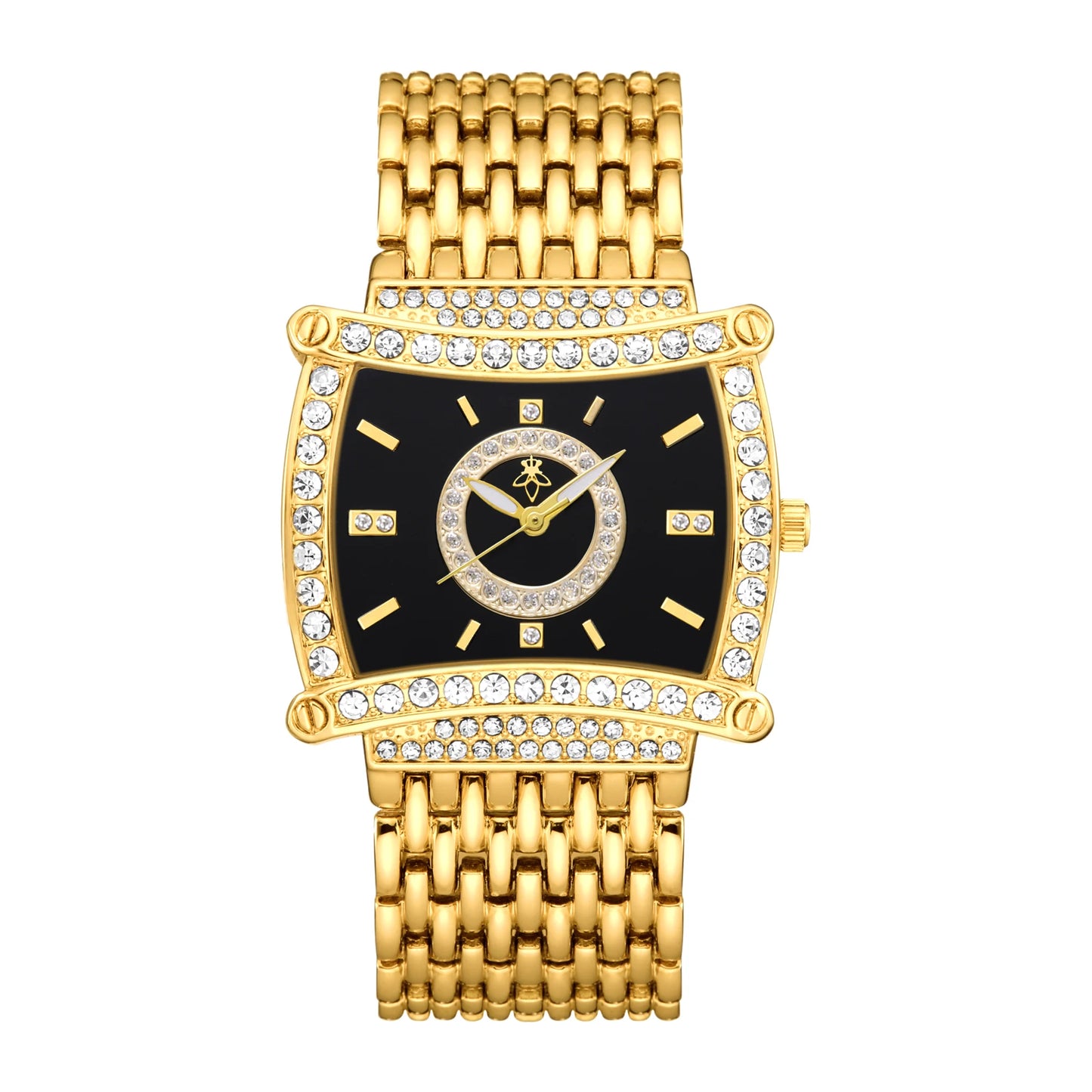 YalaLusi Luxury Crystal Square Watch . Elegant Waterproof Fashion Timepiece