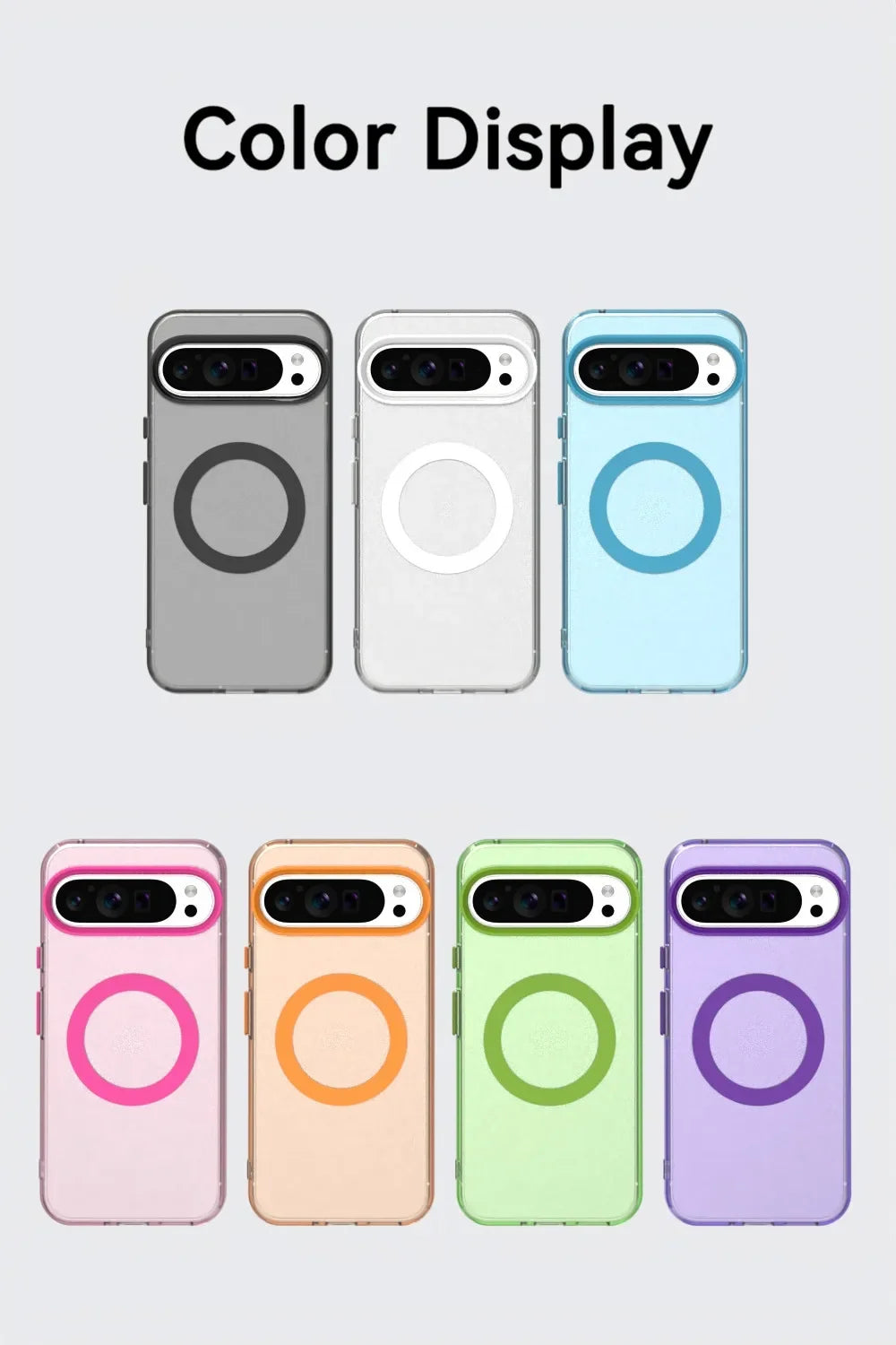 Matte Magnetic Armor Case For Google Pixel