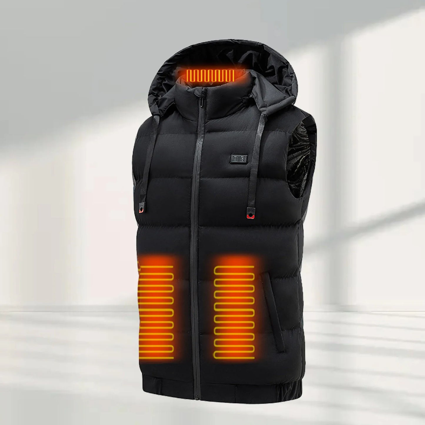 Men’s Smart Heated Winter Vest USB Rechargeable Electric Thermal Puffer Outerwear