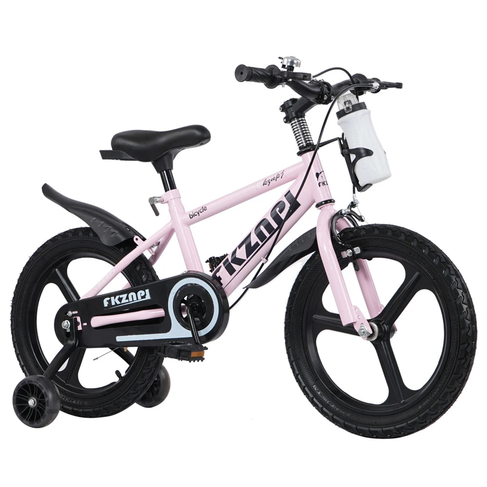 FKZNPJ 18-Inch Kids Mountain Bike .High Carbon Steel Frame, Magnesium Wheels, Adjustable Seat, Boys & Girls Bicycle