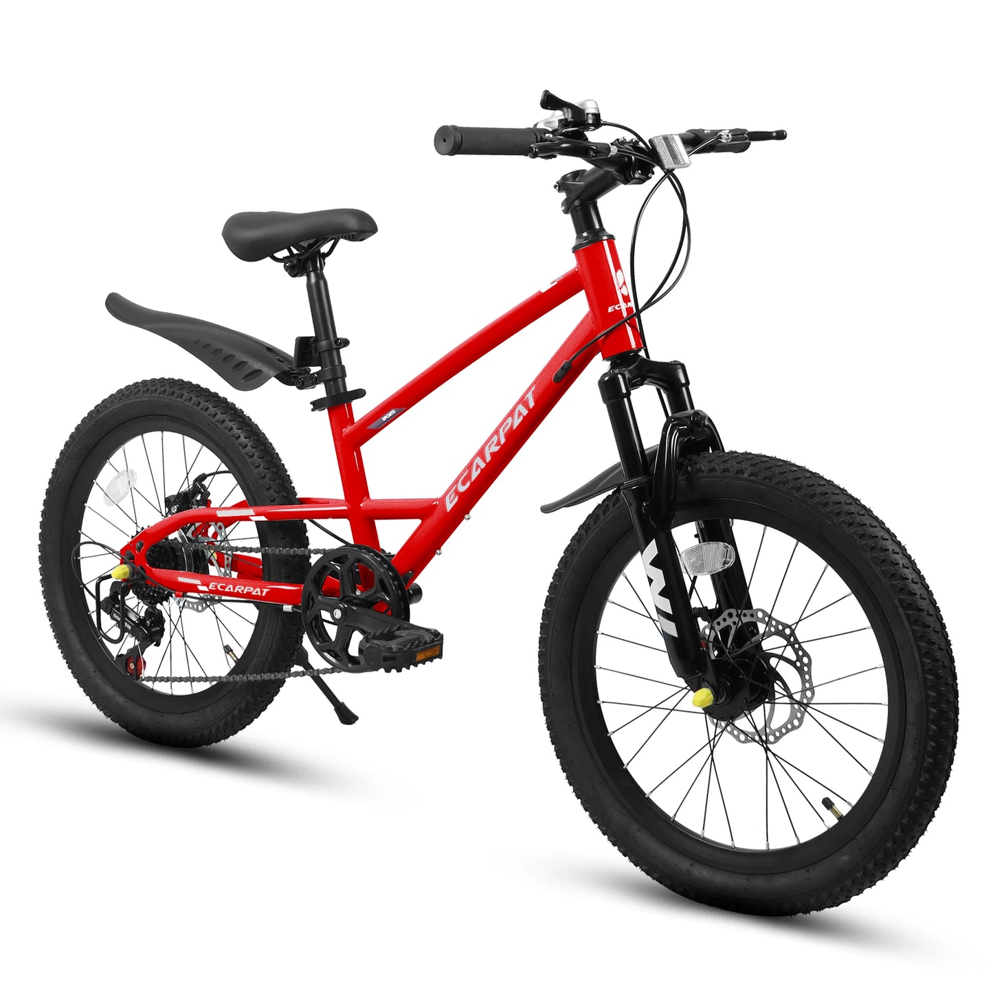 20-Inch Kids Mountain Bike . 7-Speed Bicycle for Boys & Girls Ages 6–12 with Front Suspension  Description: