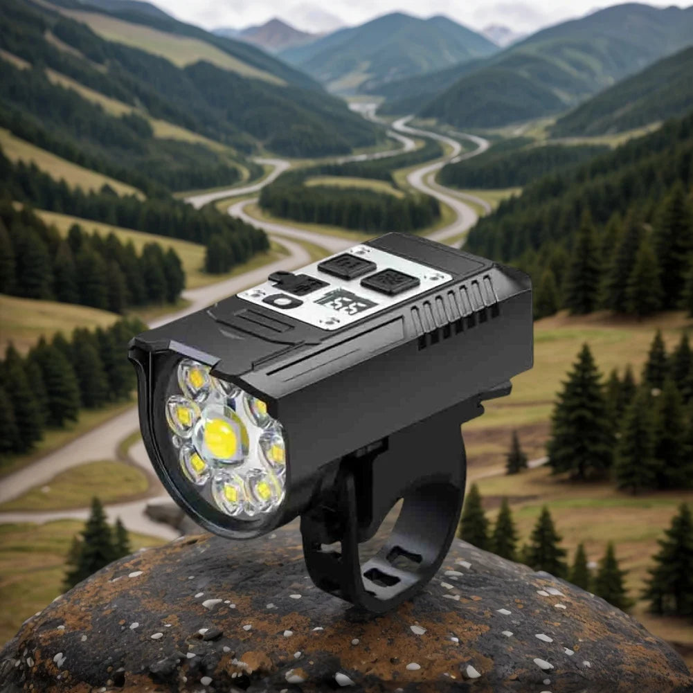 Cycling Light Super Bright Bicycle Front Light Rechargeable Bike Headlight Waterproof Bicycle Lights Flashlight Bike Accessories