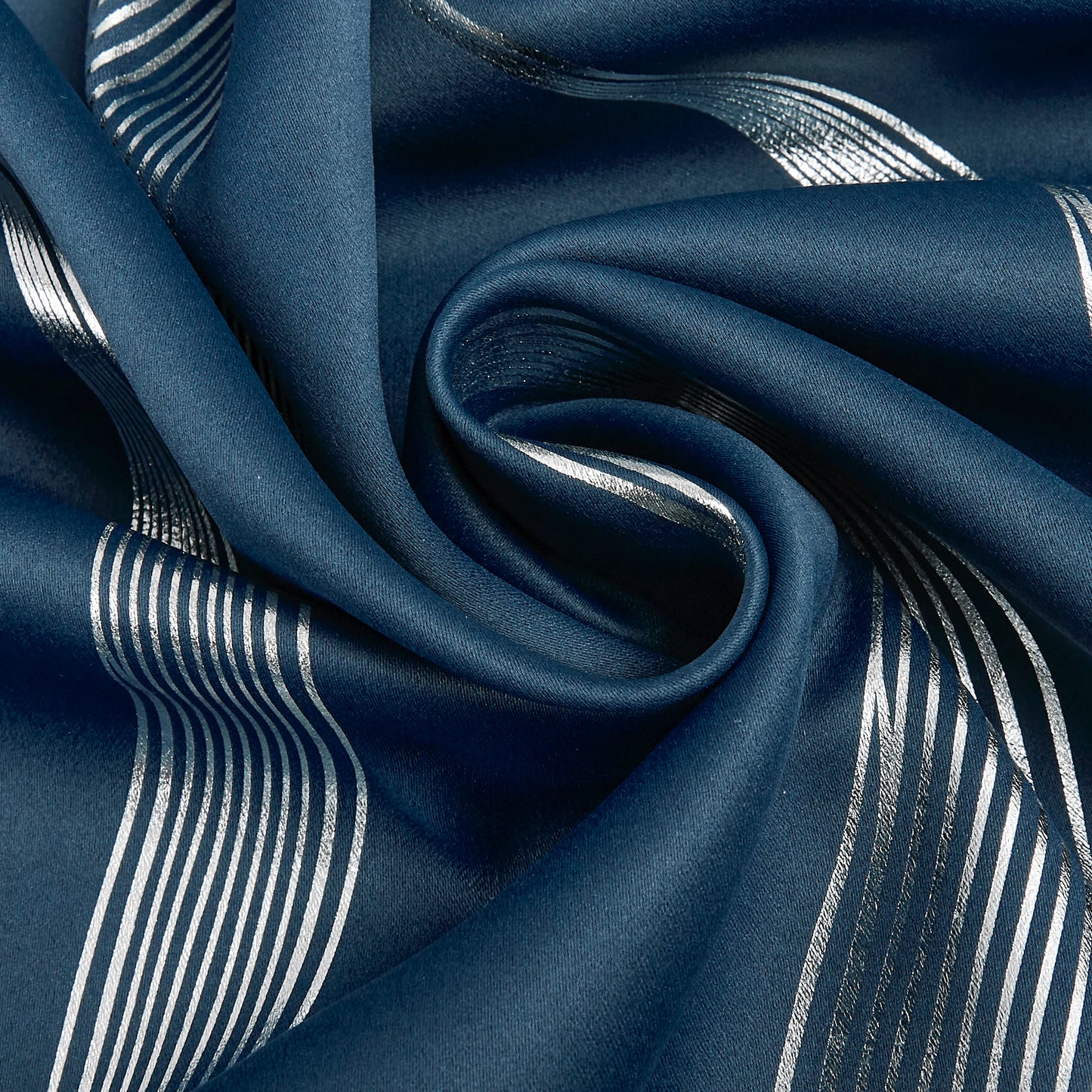 Luxury Blackout Wave Curtain Panel Set
