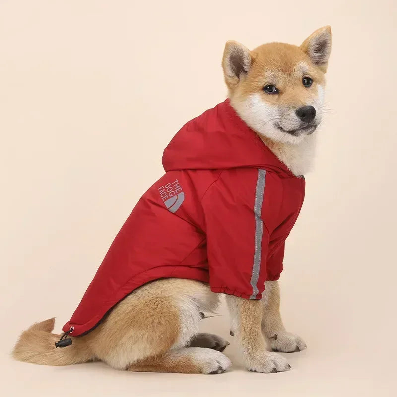 Reflective Waterproof Dog Hoodie Coat for Autumn & Winter