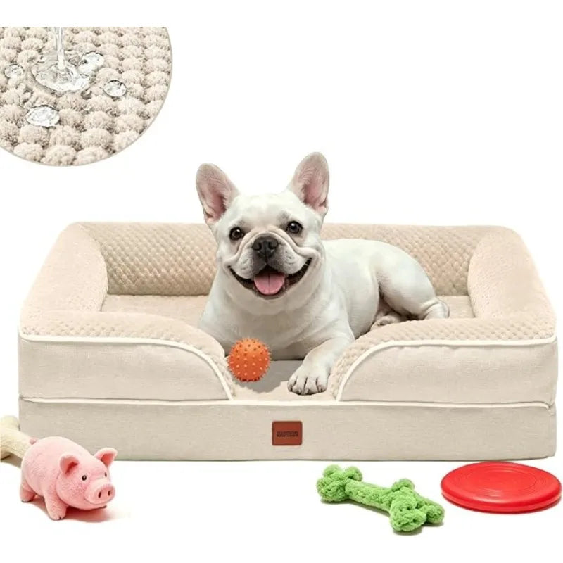 Orthopedic Dog Bed for Small & Medium Dogs – Removable Washable Cover