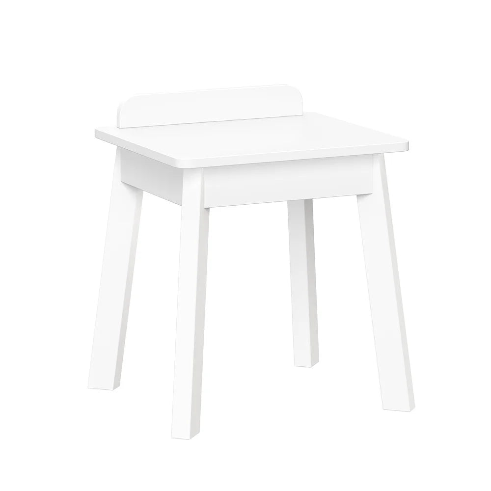 Kids 2pc Chair Set Sturdy Child Stools Playroom Nursery Indoor Use Durable MDF Construction Lightweight Easy to Move