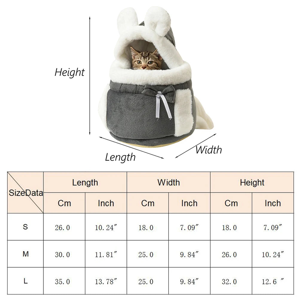 Luxury Cozy Pet Carrier Backpack . Warm Travel Sling for Small Dogs & Cats    Description:
