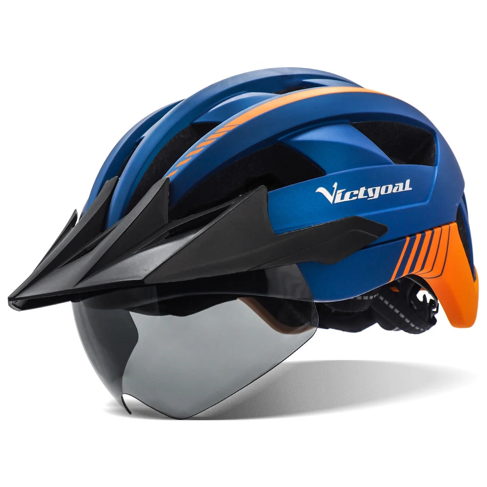 VICTGOAL Adult Cycling Helmet with Visor – Road & Mountain Bike Helmet
