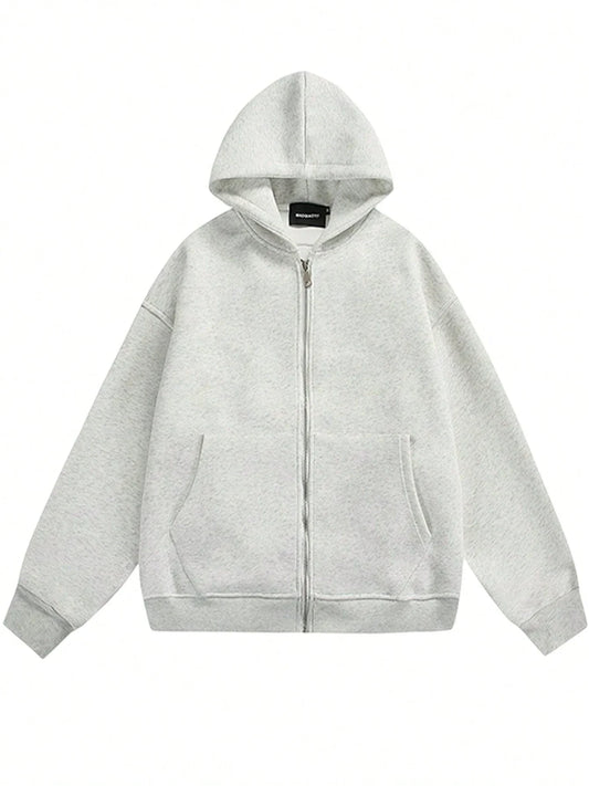 Men’s Minimalist Zip Up Hoodie Jacket