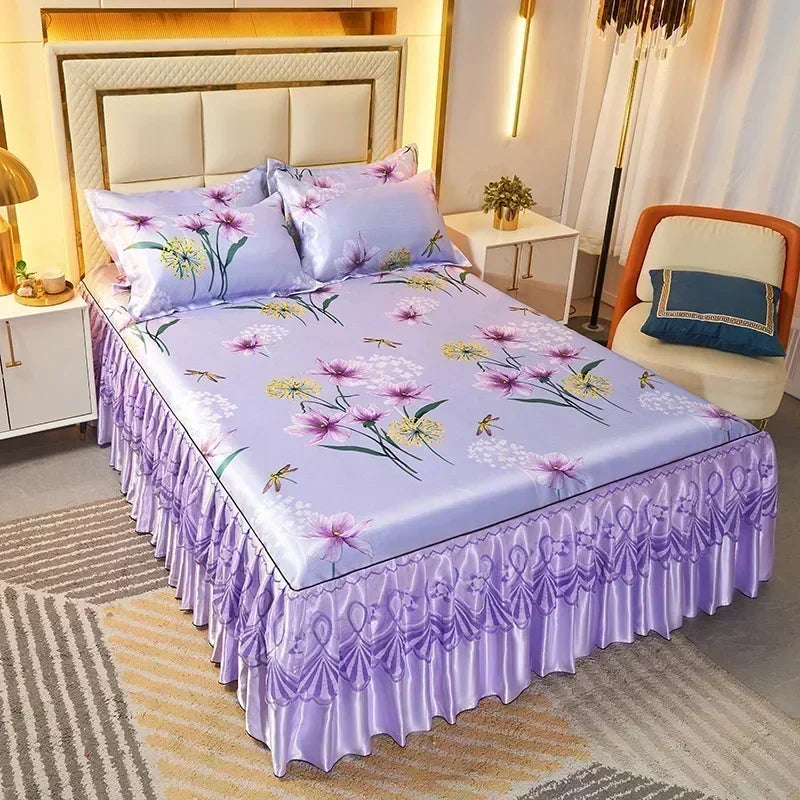 3-Piece Elegant Patterned Bedspread Set