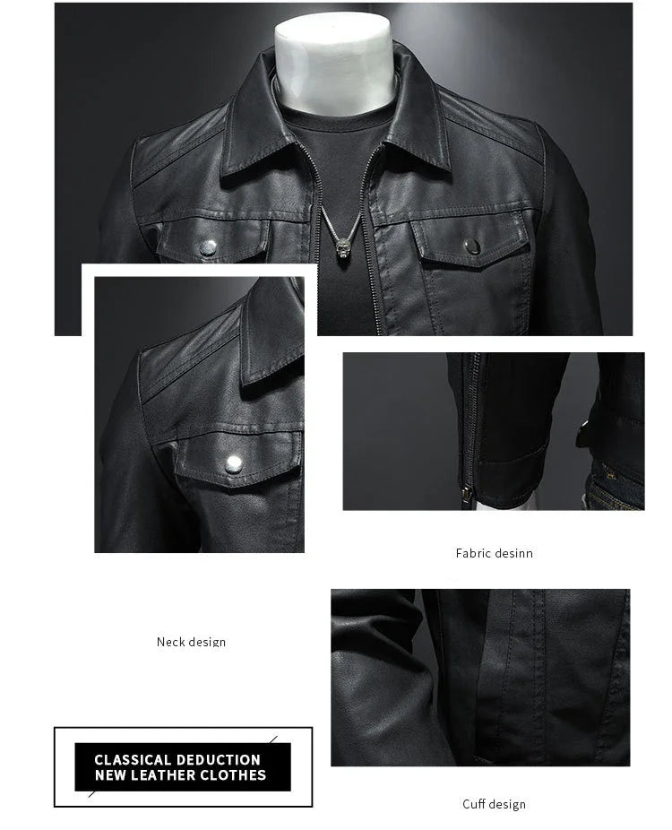 Men’s Premium Leather Motorcycle Jacket