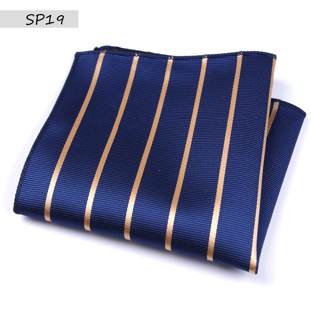 Men’s Designer Pocket Square Handkerchief Set. Elegant Suit Accessories