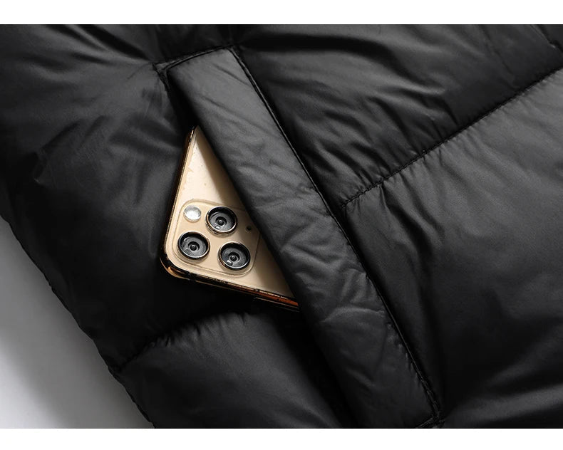 Men’s Slim Fit Winter Puffer Parka Jacket