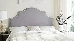 Safavieh Mercer Collection Hallmar Black Velvet Arched Headboard (Full)
