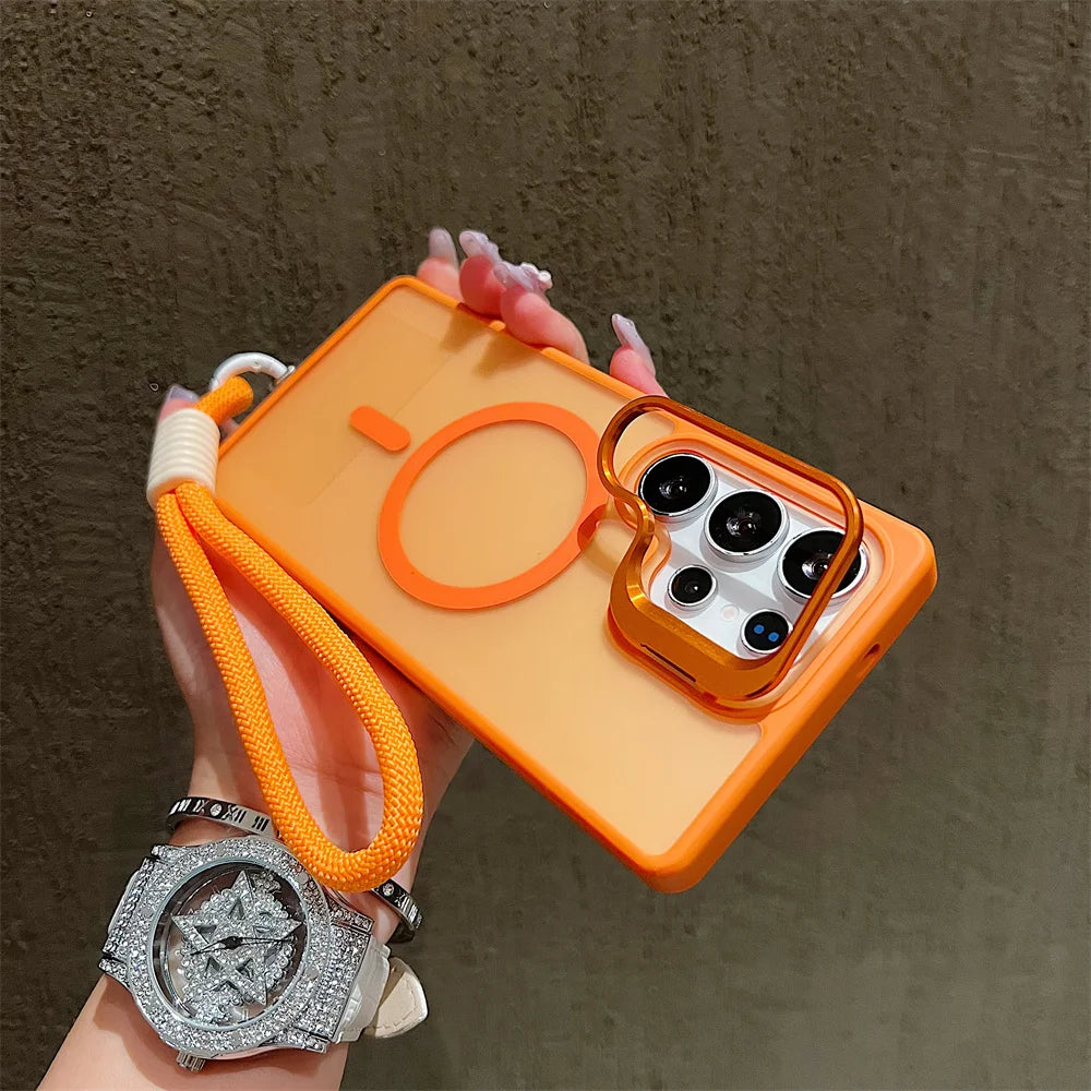 Magnetic Crossbody Samsung Phone Case With Wrist Strap