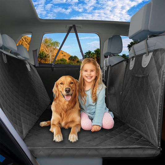 Waterproof Dog Car Seat Cover Seat Extender for Back Seat for Pet Travel Hammock in Cars Scratch-Proof