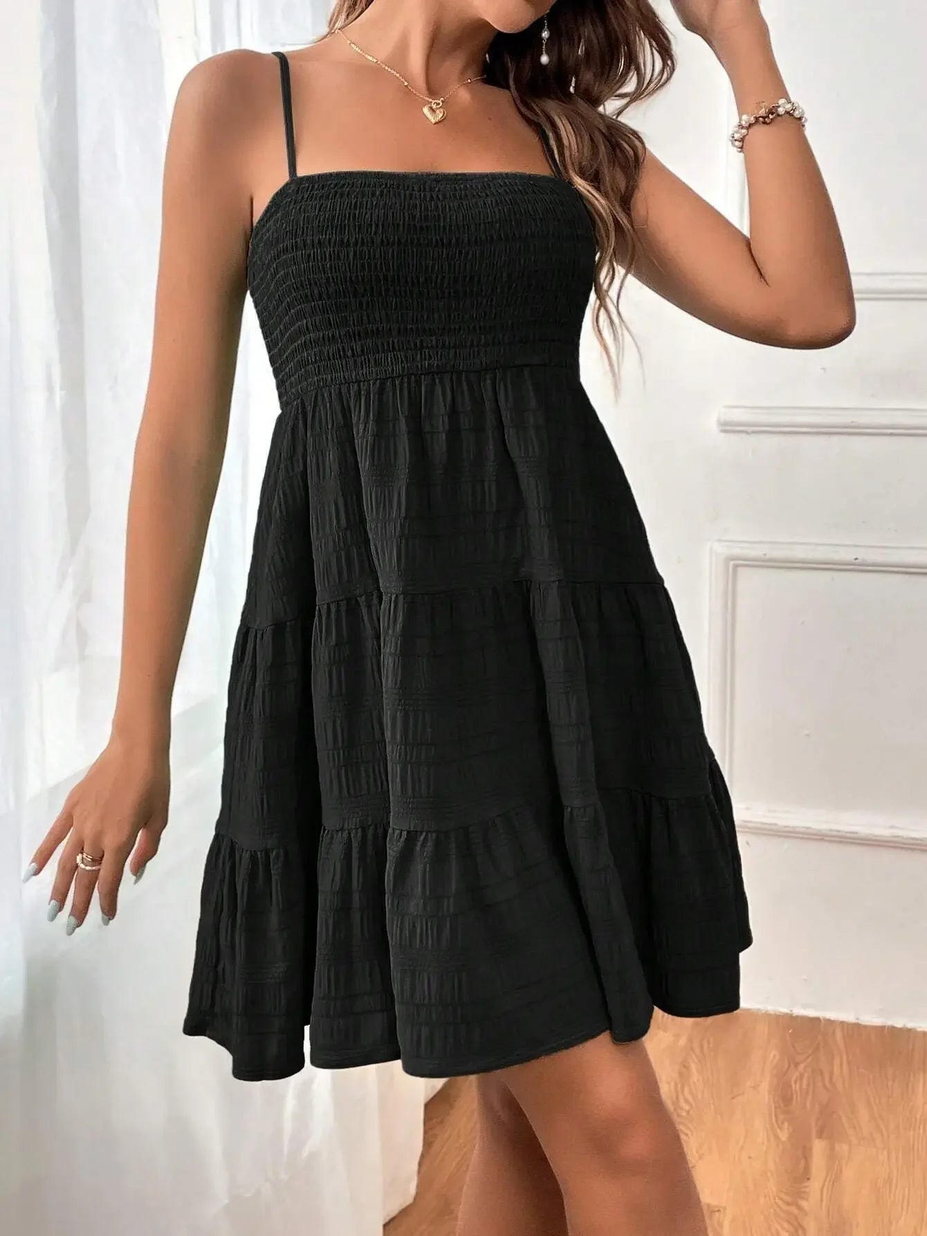 Women’s Strapless Flowy Mini Dress | Casual Summer A-Line Beach Dress