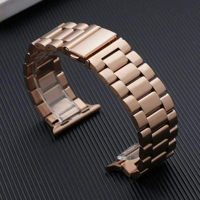 Premium Stainless Steel Apple Watch Band .Luxury Metal Replacement Strap
