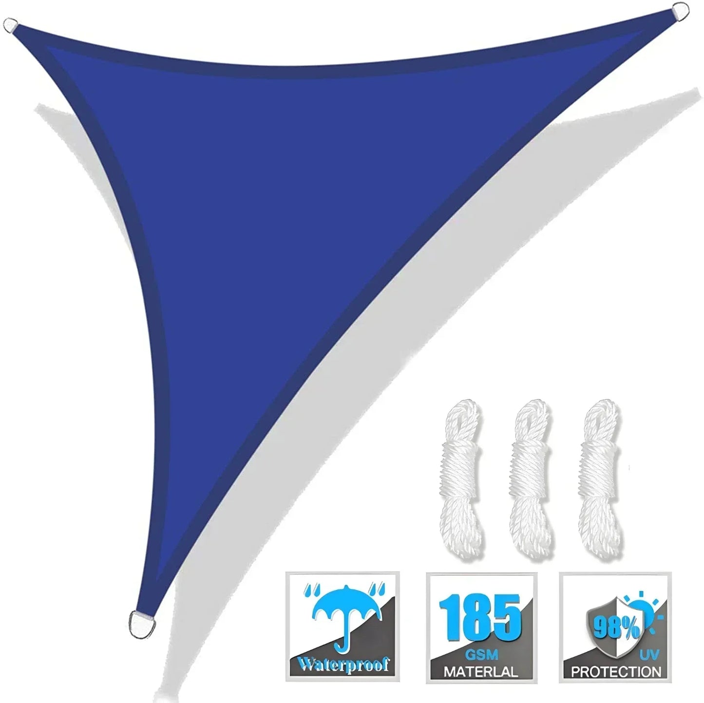 Triangle Sun Shade Sail Canopy .UV Protection Outdoor Patio Shade Cover