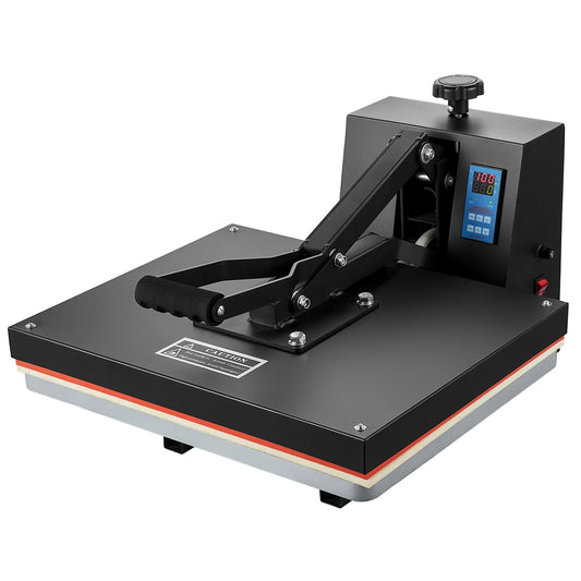 SucceBuy Heat Press Machine 15"x15"/ 16"x20" /16"x24" Sublimation Printer Manual Clamshell Transfer on DIY T-shirt Pillow