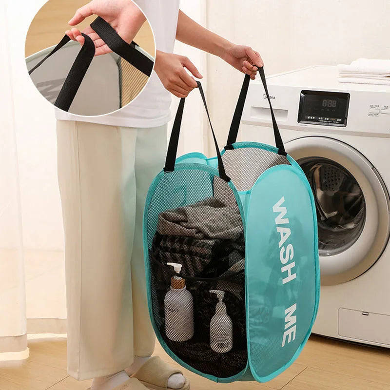Extra-Large Foldable Laundry Hamper with Carry Handles