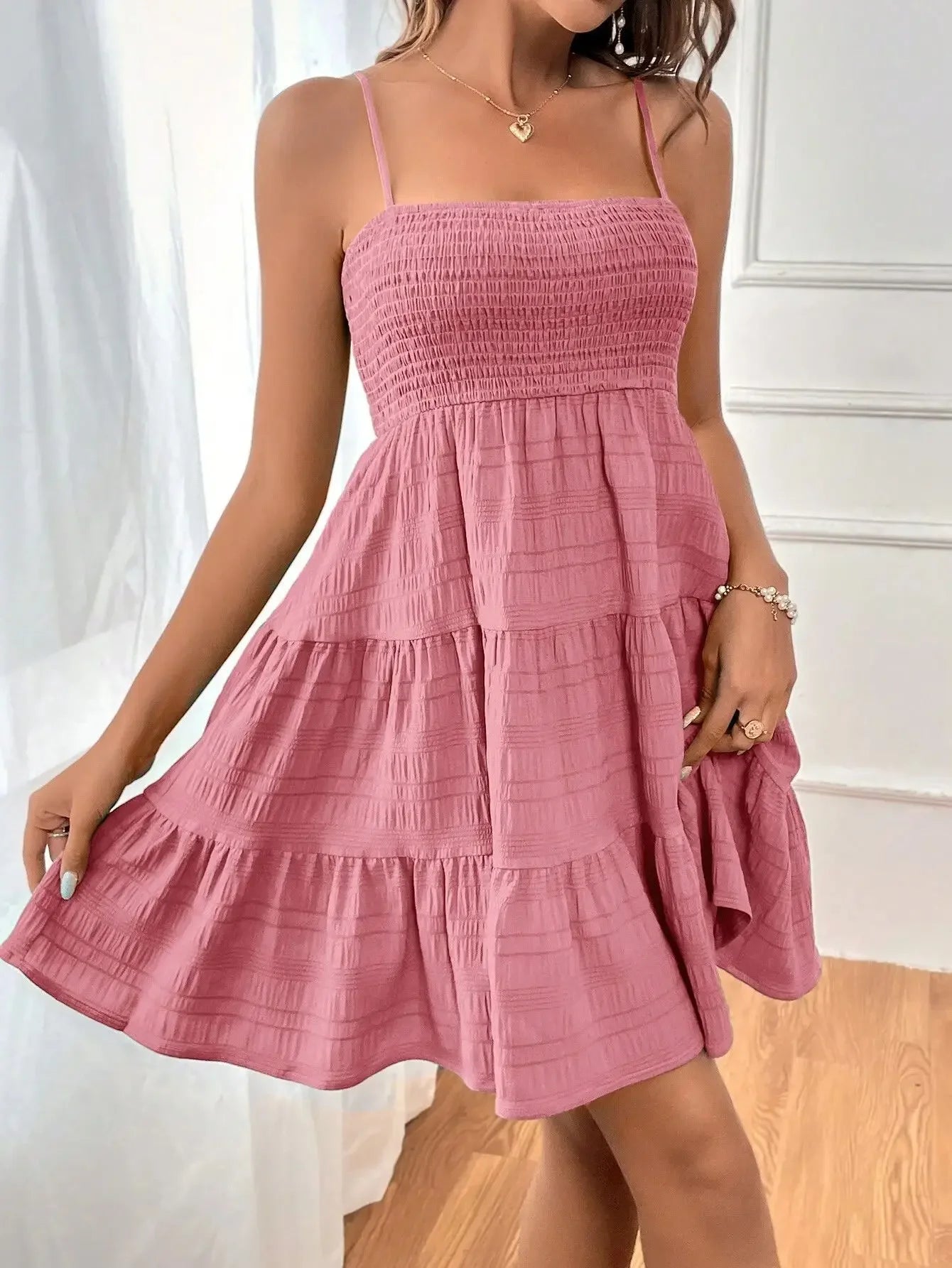 Women’s Strapless Flowy Mini Dress | Casual Summer A-Line Beach Dress