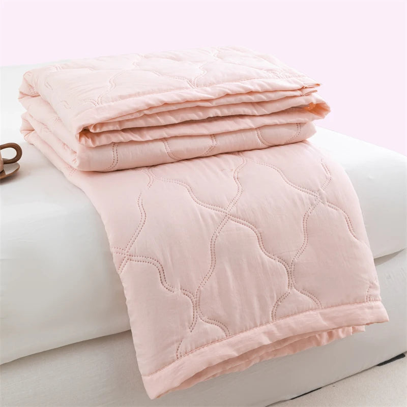 Floral Style Duvet Summer Thin Quilt Skin-friendly Bedspread Air Conditioning Blanket edredones Adults Kids Room Comforter Quilt