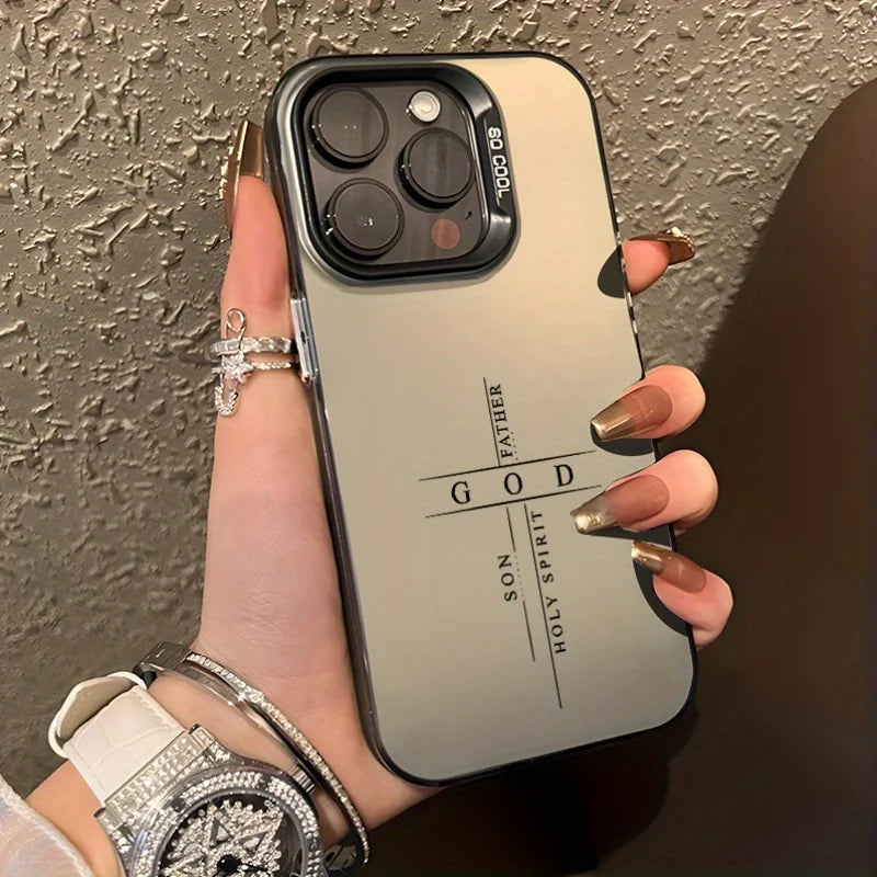 Faith Inspired Cross iPhone Case. Stylish Protective Holy Spirit Phone Cover