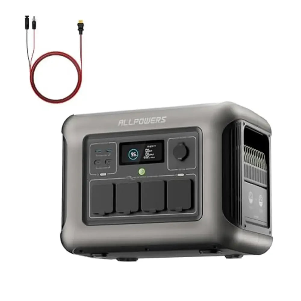 Portable Power Station 1152Wh LiFePO4 Solar Generator