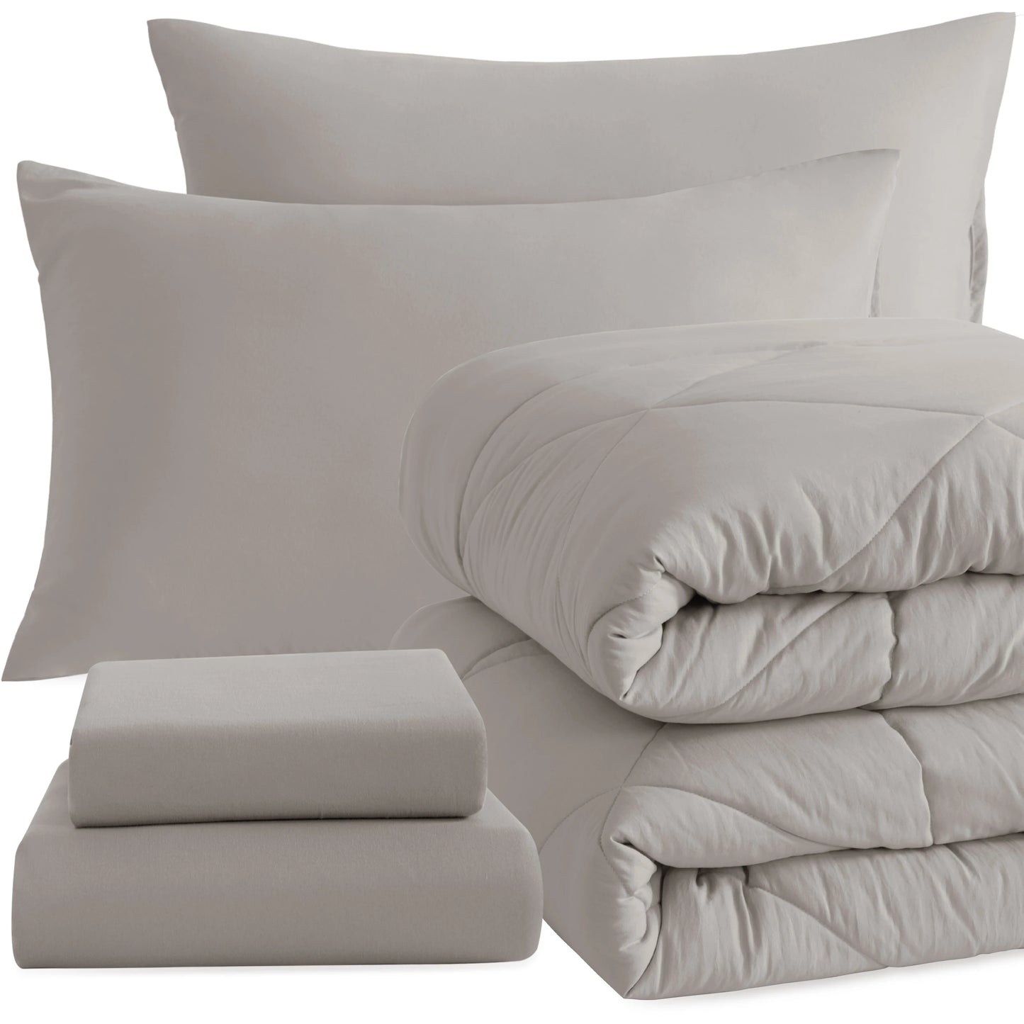 Ntbay 5 Piece Bedding Comforter Set,Breathable Bed in a Bag, Includes Comforter, Fitted Sheet, Top Sheet and Pillowcases