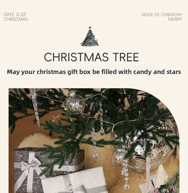 2025 new PE Christmas tree premium sense home living room DIY Christmas decoration Christmas
