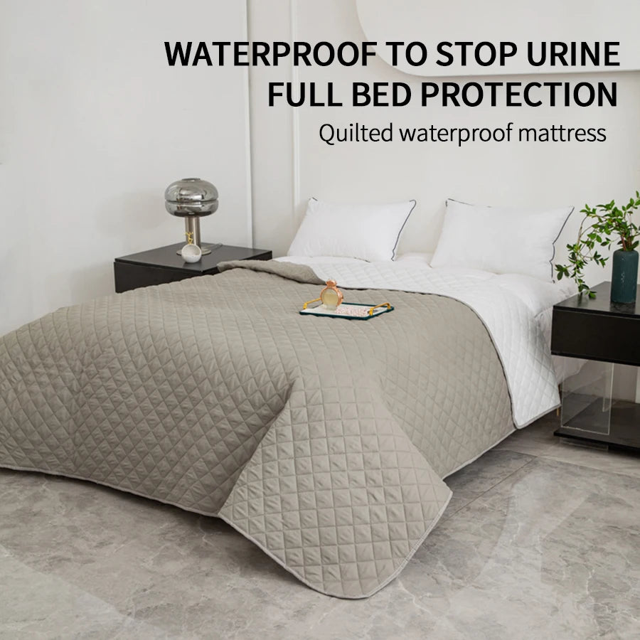 Waterproof Quilted Bed Protector Cover