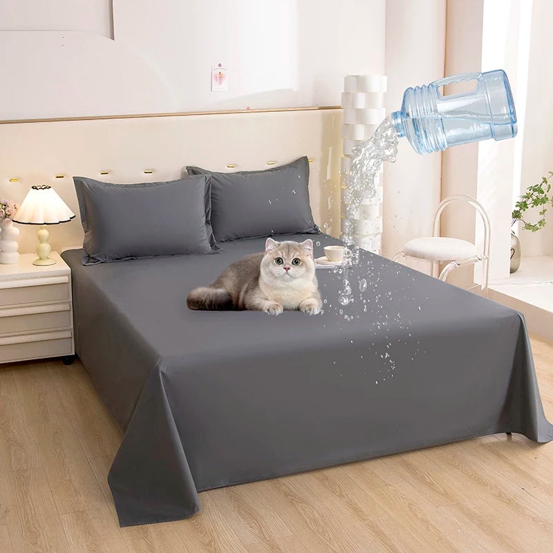 Waterproof Mattress Protector Cover. Soft Breathable TPU Bed Cover