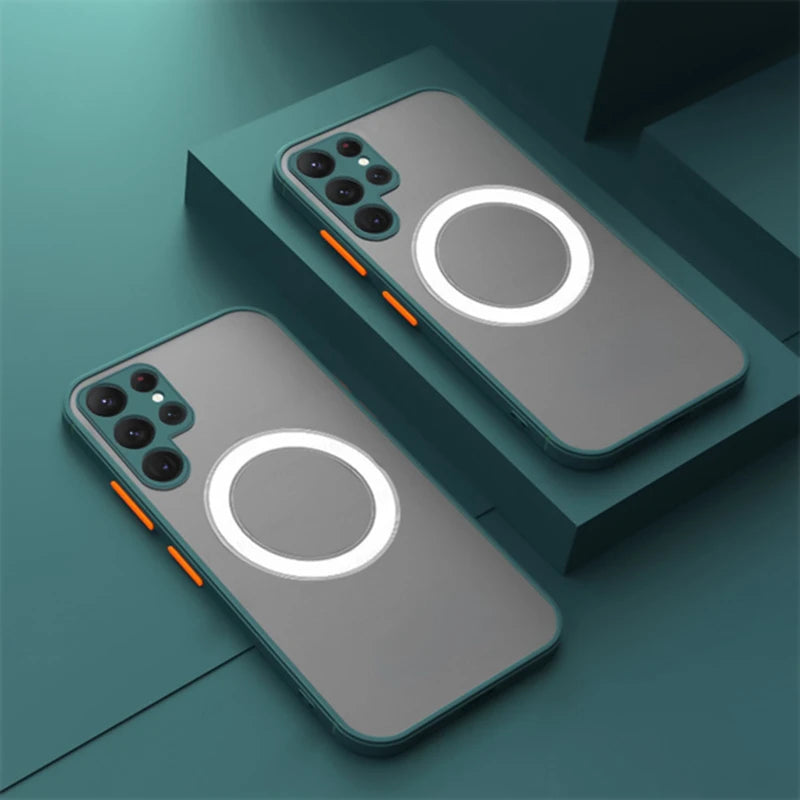Samsung Galaxy Magnetic Wireless Charging Case. Slim Protective Cover