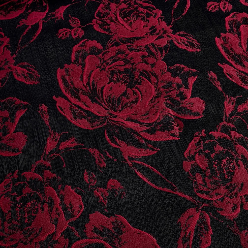 Queen Floral Seersucker Jacquard Comforter Set Curtains