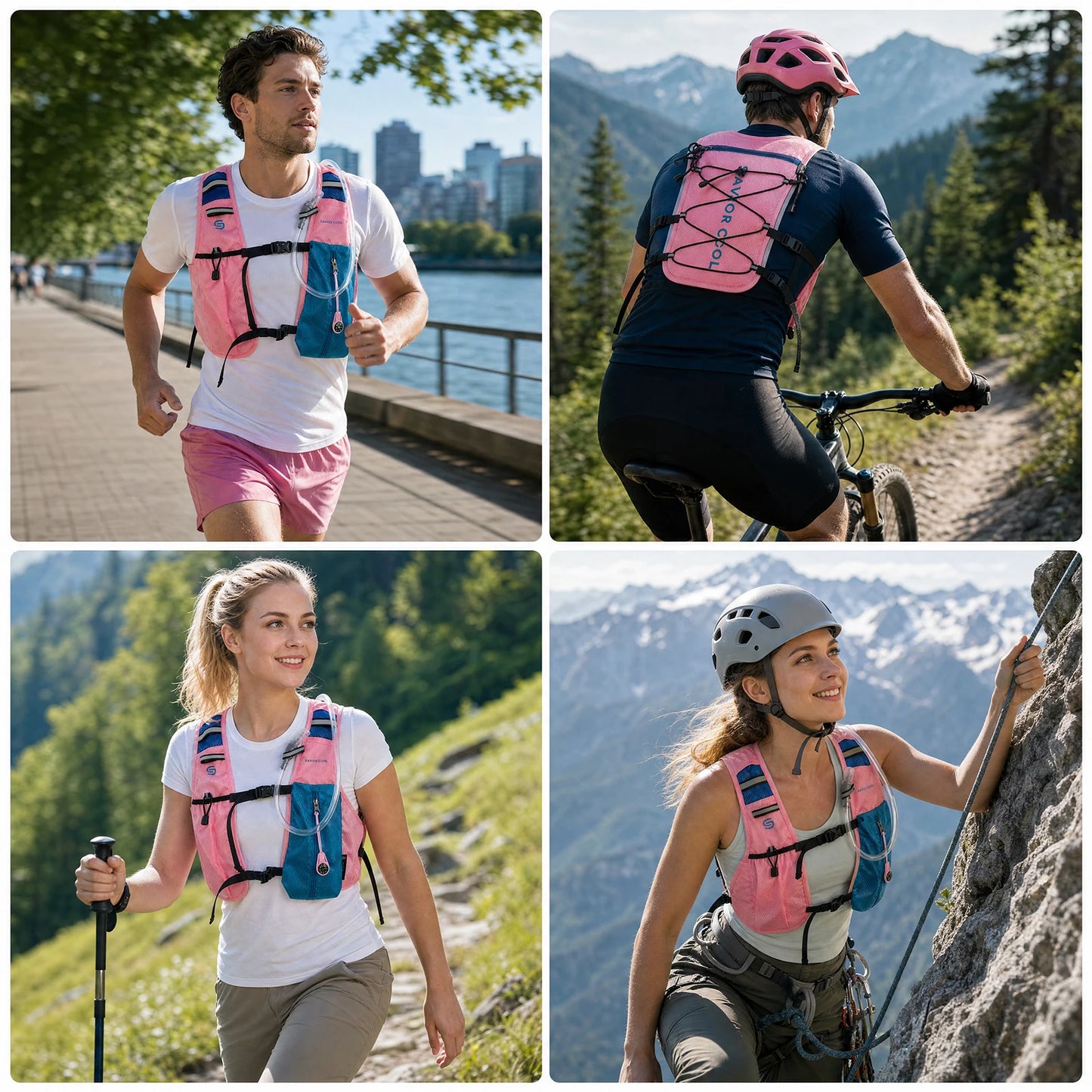 Portable Cooling Vest with Fan System –.Lightweight Summer Cooling Vest for Outdoor Work, Hiking & Camping