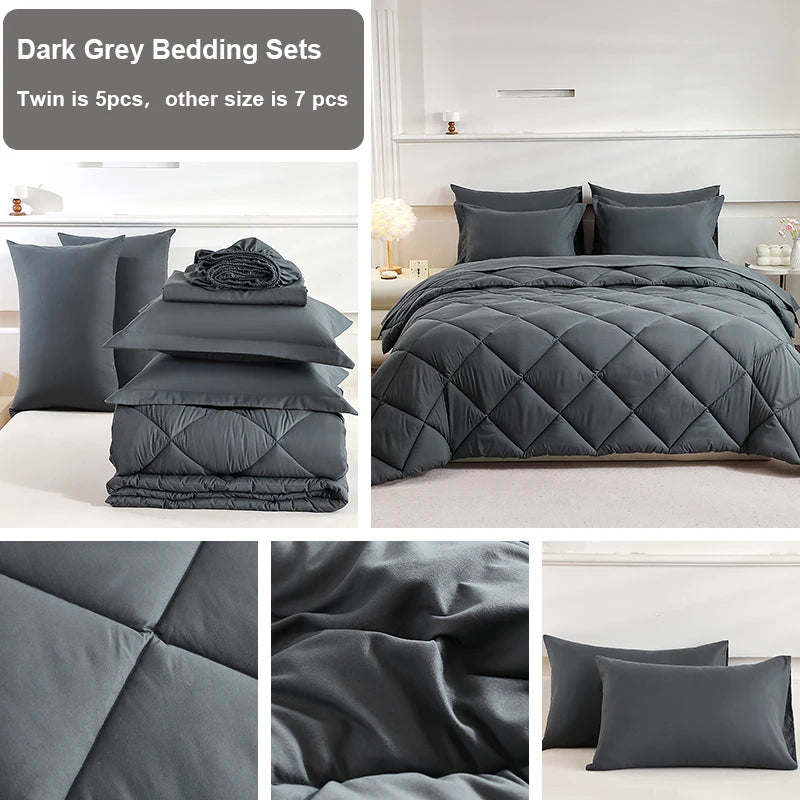 Queen Size Comforter Sets - Home Bedding Set with Blanket And Bed Sheets for Extra Comfort And Warmth - Bedroom Decor