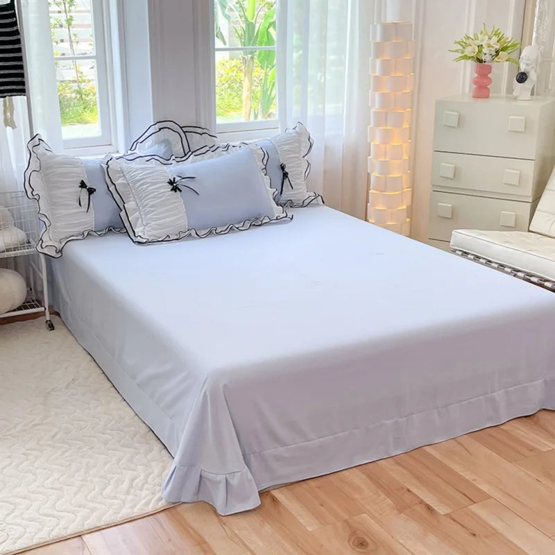 Ruffled Textured Comforter Set. Elegant Soft Bedding