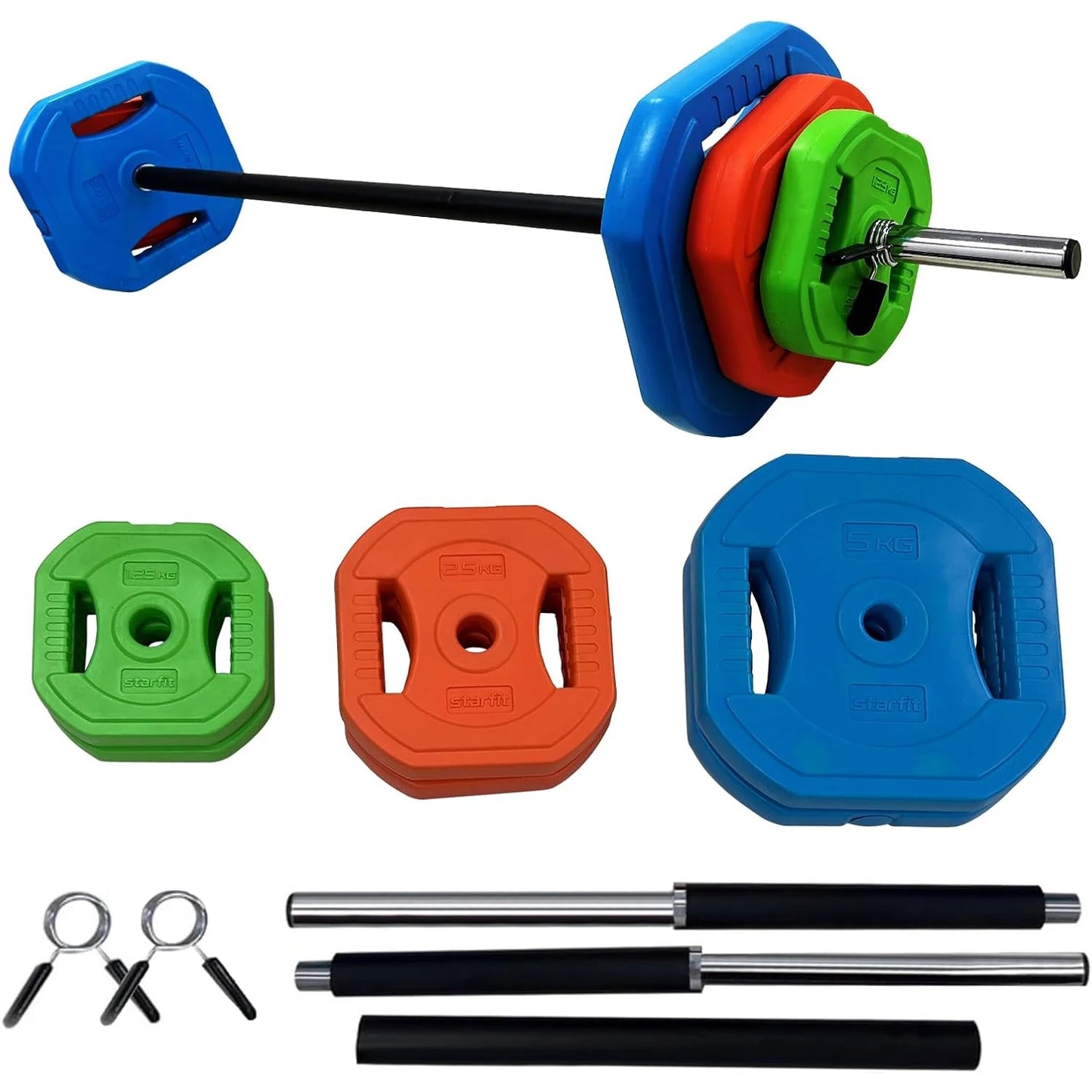 40LB Adjustable Barbell Weight Set .Home Strength Training & Full Body Workout Equipment