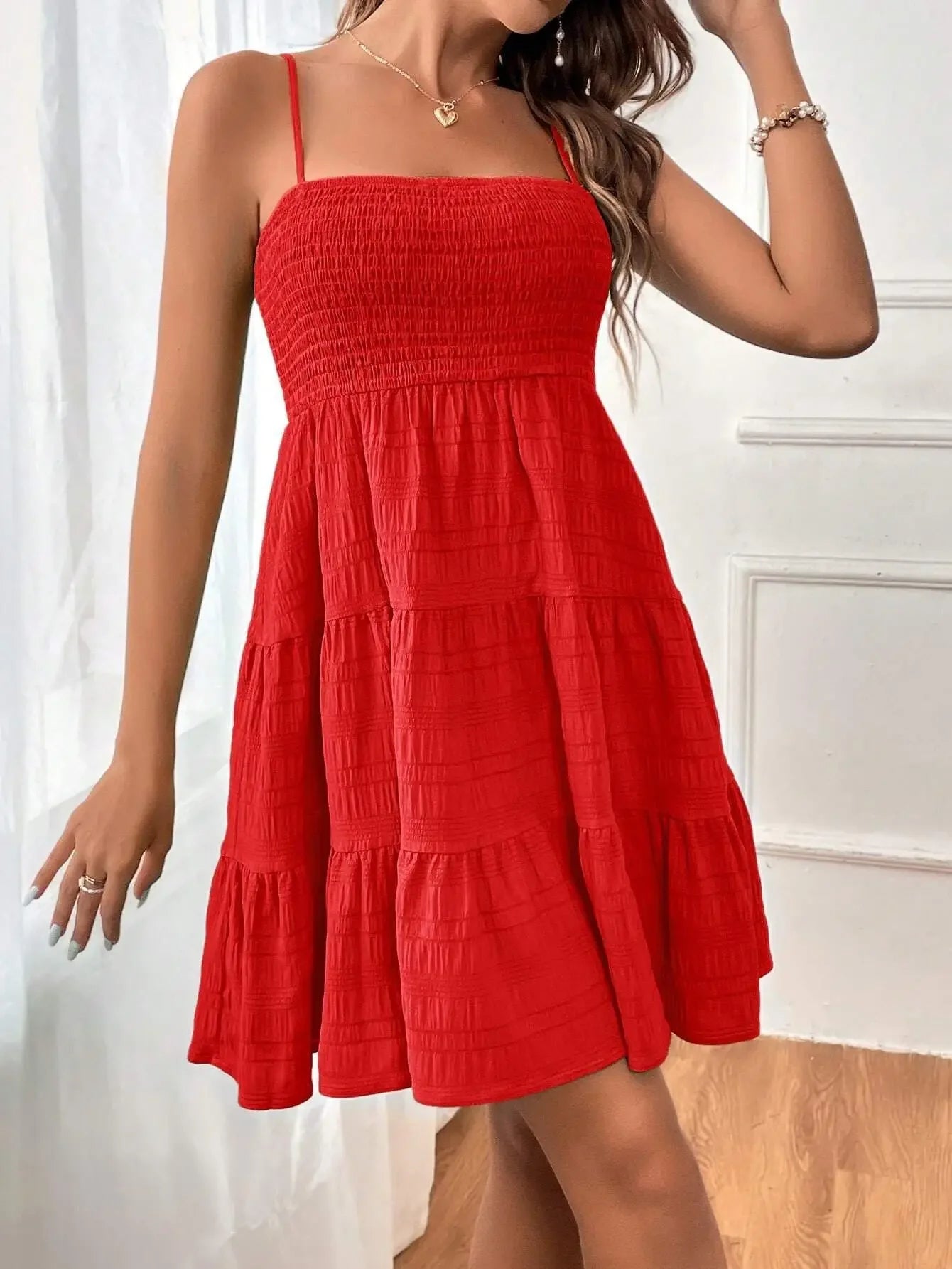 Women’s Strapless Flowy Mini Dress | Casual Summer A-Line Beach Dress