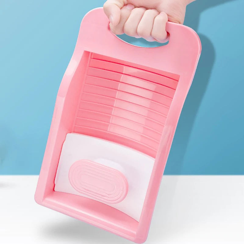 Portable Laundry Washboard Frame with Hand Wash Bag for Delicates, Baby Clothes & Travel Laundry