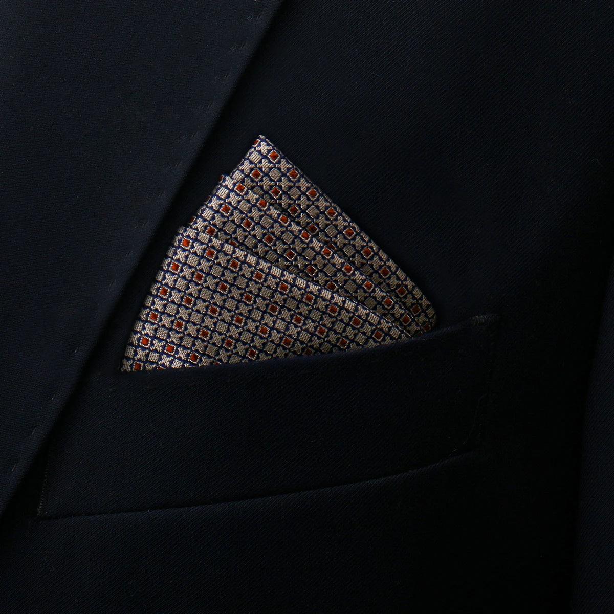 Luxury Men’s Pocket Square Handkerchief. Formal Suit Accessory