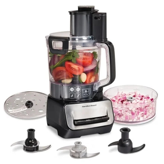 Dual Bowl Food Processor 500W 14 Cup Chopper Snap Assembly